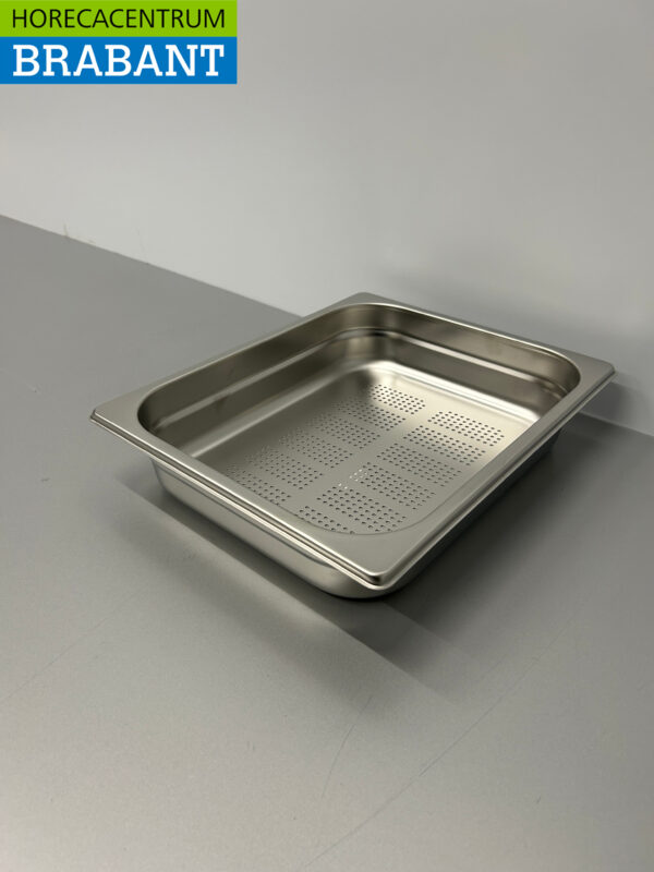 RVS Geperforeerde Gastronorm Bak GN Bak 1/2 GN Diepte 65 mm Horeca - Afbeelding 2