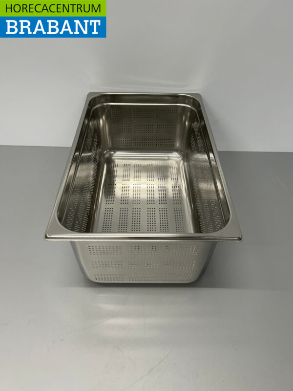 RVS Geperforeerde Gastronorm Bak GN Bak 1/1 GN Diepte 200 mm Horeca