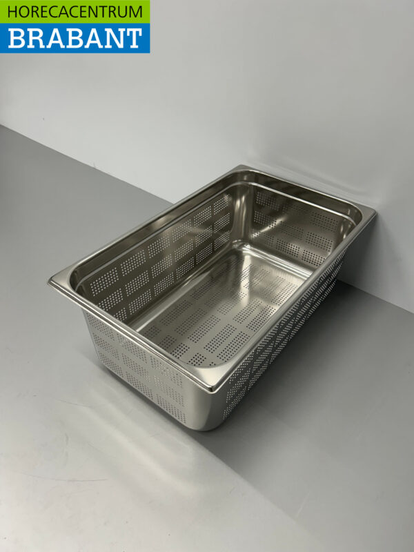 RVS Geperforeerde Gastronorm Bak GN Bak 1/1 GN Diepte 200 mm Horeca - Afbeelding 2