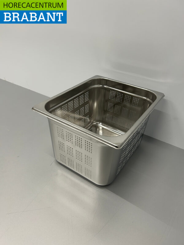 RVS Geperforeerde Gastronorm Bak GN Bak 1/2 GN Diepte 200 mm Horeca - Afbeelding 2