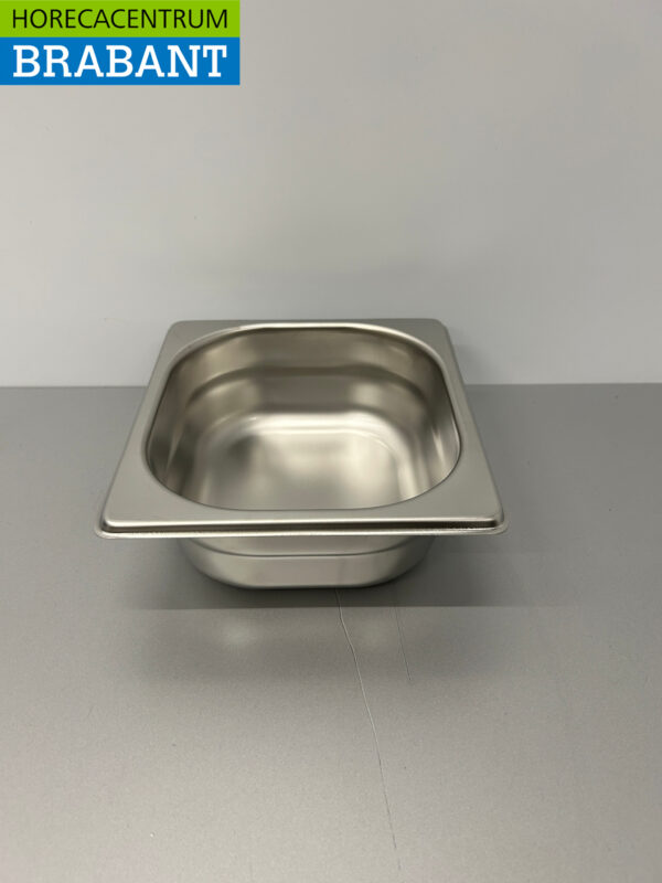 RVS Gastronorm Bak GN Bak 1/6 GN Diepte 65 mm Horeca