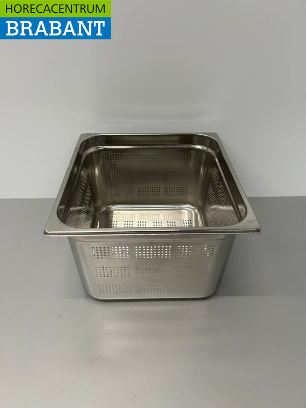 RVS Geperforeerde Gastronorm Bak GN Bak 2/3 GN Diepte 200 mm Horeca