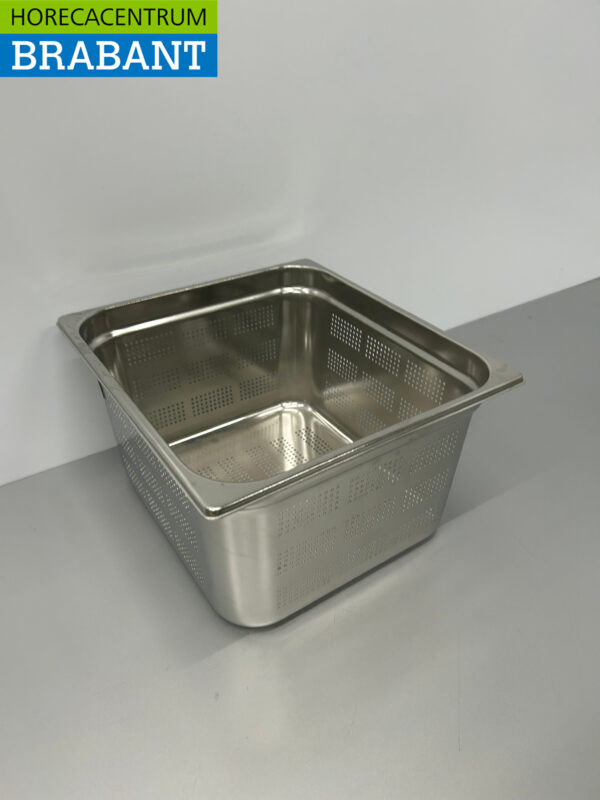 RVS Geperforeerde Gastronorm Bak GN Bak 2/3 GN Diepte 200 mm Horeca - Afbeelding 2