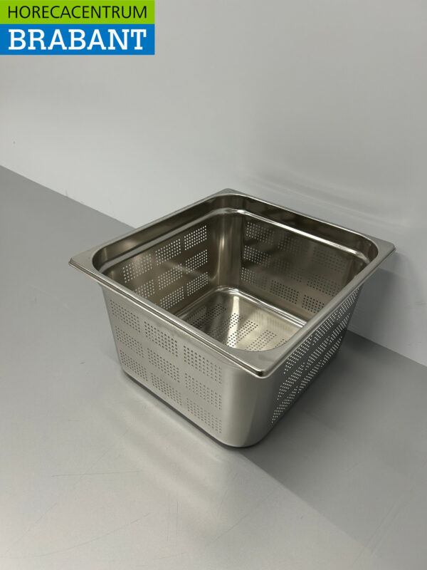 RVS Geperforeerde Gastronorm Bak GN Bak 2/3 GN Diepte 200 mm Horeca - Afbeelding 3