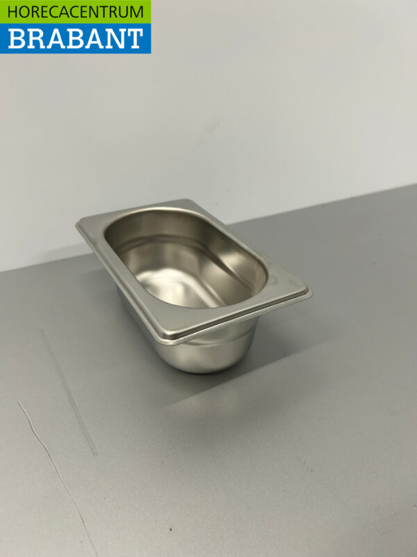 RVS Gastronorm Bak GN Bak 1/9 GN Diepte 65 mm Horeca - Afbeelding 2