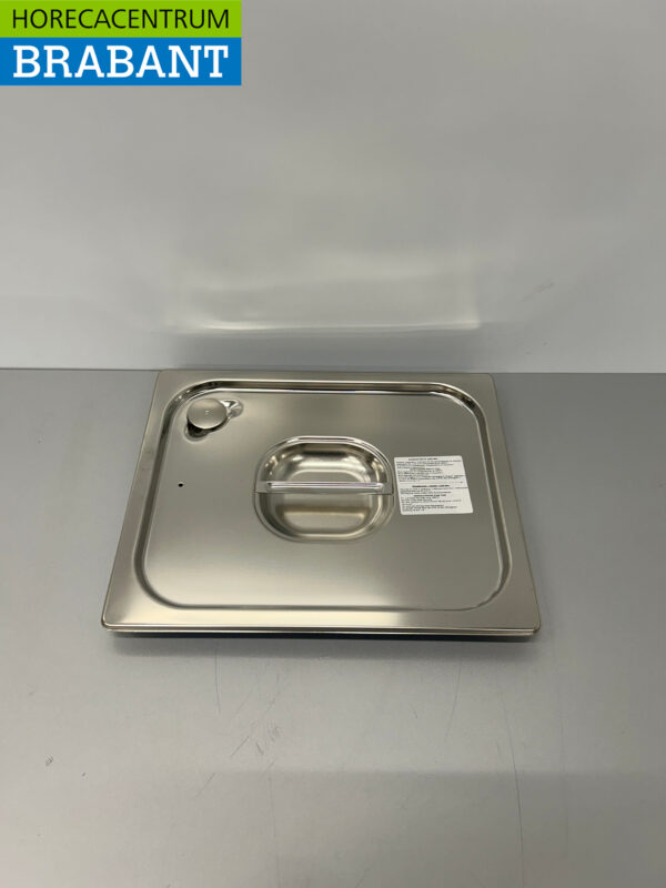 RVS Gastronorm Deksel GN Deksel 1/2 GN met Silicone afdichtrand Horeca
