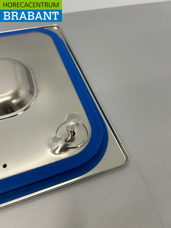 RVS Gastronorm Deksel GN Deksel 1/2 GN met Silicone afdichtrand Horeca - Afbeelding 2