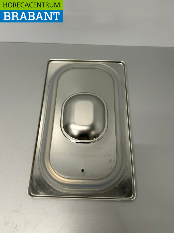 RVS Gastronorm Deksel GN Deksel 1/4 GN Met silicone afdichtrand Horeca - Afbeelding 2