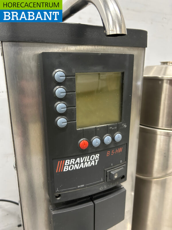 RVS Bravilor Bonamat Dubbele Koffiemachine Koffie 2 x 5 Liter 400V Horeca - Afbeelding 5