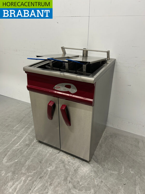 RVS Hegro Tornado Friteuse Frituur 24 liter GAS + 230V Horeca - Afbeelding 2