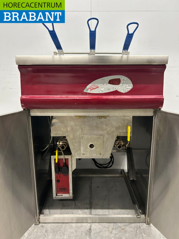 RVS Hegro Tornado Friteuse Frituur 24 liter GAS + 230V Horeca - Afbeelding 7