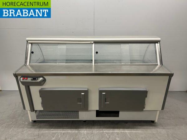 Koelvitrine Snackvitrine Gekoelde vitrine 200 cm 230V Cafetaria Friettent Horeca - Afbeelding 4
