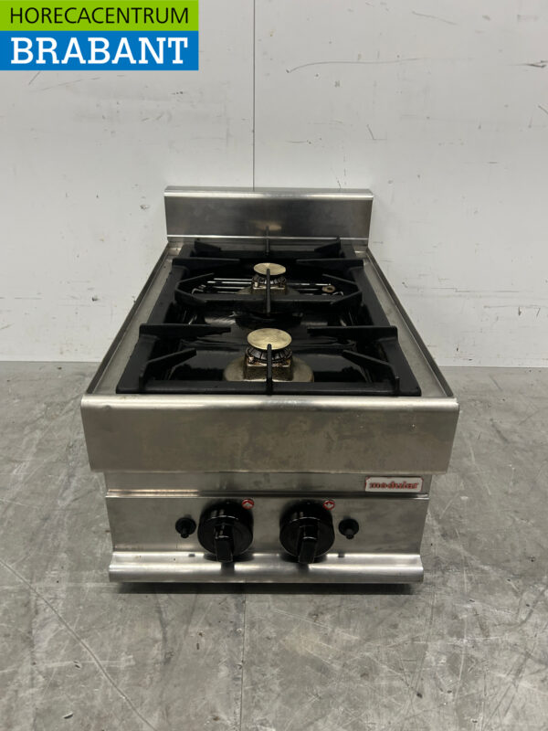 RVS Modular 2 pits Opzet Fornuis gasfornuis 40 cm Horeca