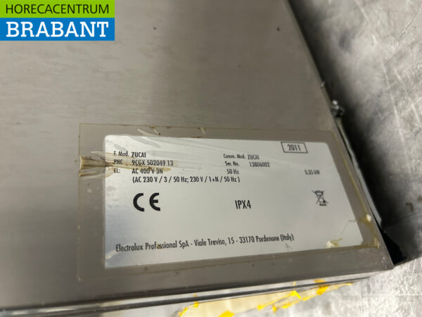 RVS Zanussi Zucai Vaatwasser Vaatwasmachine Voorlader 400V Horeca - Afbeelding 6