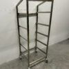 RVS Regaalwagen voor waskratten 5 x 50/50 cm Horeca - Afbeelding 3