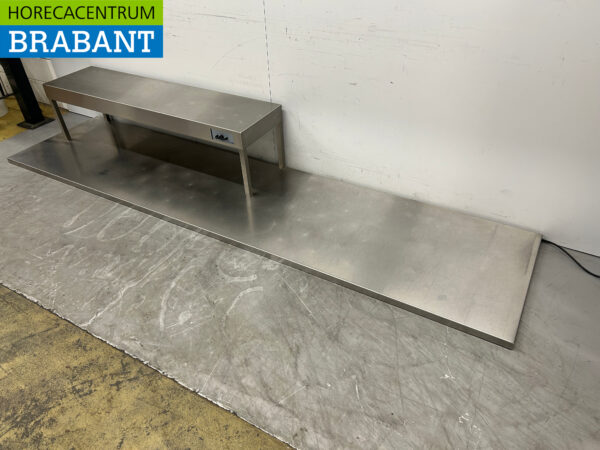 RVS Werkblad Blad met Warmtebrug 320 x 75 cm 230V Horeca - Afbeelding 2
