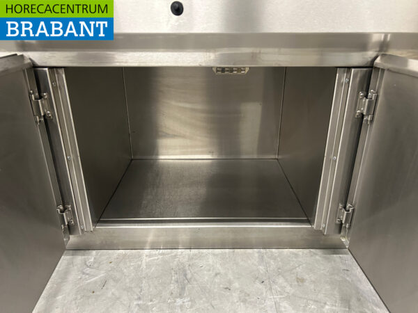 RVS Kiremko Fado Baklijn Elektrische spiegelbakplaat / bakplaat, Dubbele friteuse, Bain Marie en 2 pits fornuis 275 cm 230V + Aardgas Horeca - Afbeelding 8