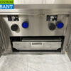 RVS Kiremko Fado Baklijn Elektrische spiegelbakplaat / bakplaat, Dubbele friteuse, Bain Marie en 2 pits fornuis 275 cm 230V + Aardgas Horeca - Afbeelding 10