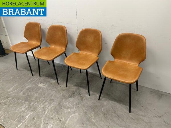 Eetkamerstoel stoelen Cognac Horeca - Afbeelding 2