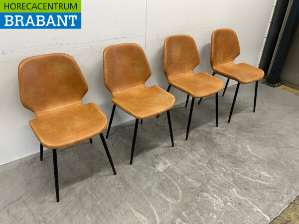 Eetkamerstoel stoelen Cognac Horeca - Afbeelding 3