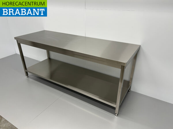 RVS HCB Werktafel Tafel Basic-line 200 x 70 x 85 cm Horeca - Afbeelding 2