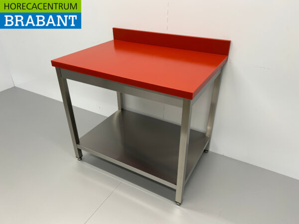 RVS Polyethyleen PE Snijtafel Werktafel Premium-line 100 cm Horeca Slagerij - Afbeelding 2