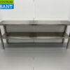 RVS Dubbele Etagère Brug 180 x 35 x 70 cm Horeca