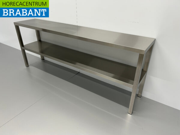 RVS Dubbele Etagère Brug 180 x 35 x 70 cm Horeca - Afbeelding 3