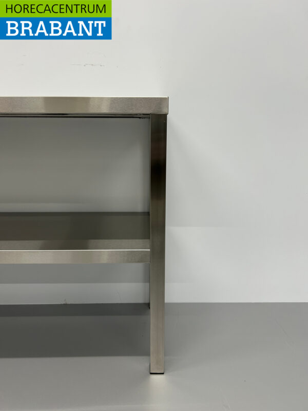 RVS Dubbele Etagère Brug 180 x 35 x 70 cm Horeca - Afbeelding 4