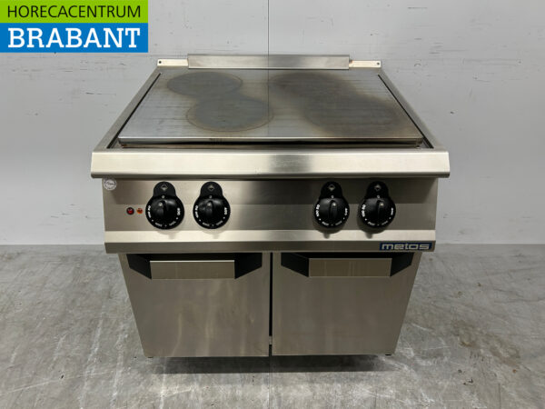 RVS Metos 4 pits Kookplaat Fornuis gasfornuis 80 cm Horeca