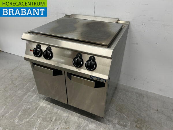 RVS Metos 4 pits Kookplaat Fornuis gasfornuis 80 cm Horeca - Afbeelding 2