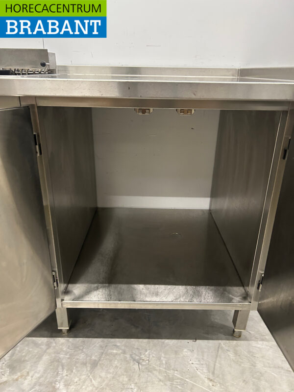 RVS Dubbele Friteuse Frituur 2 x 12 liter 400V 185 cm Horeca - Afbeelding 6