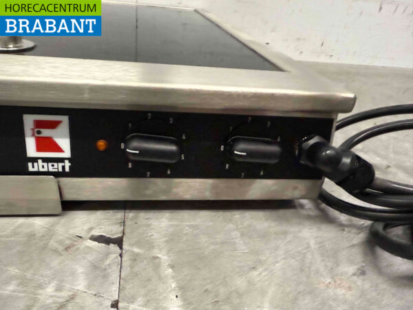 RVS Ubert Keramische Dubbele Grillplaat Bakplaat Kookplaat 50 cm 400V Horeca - Afbeelding 3