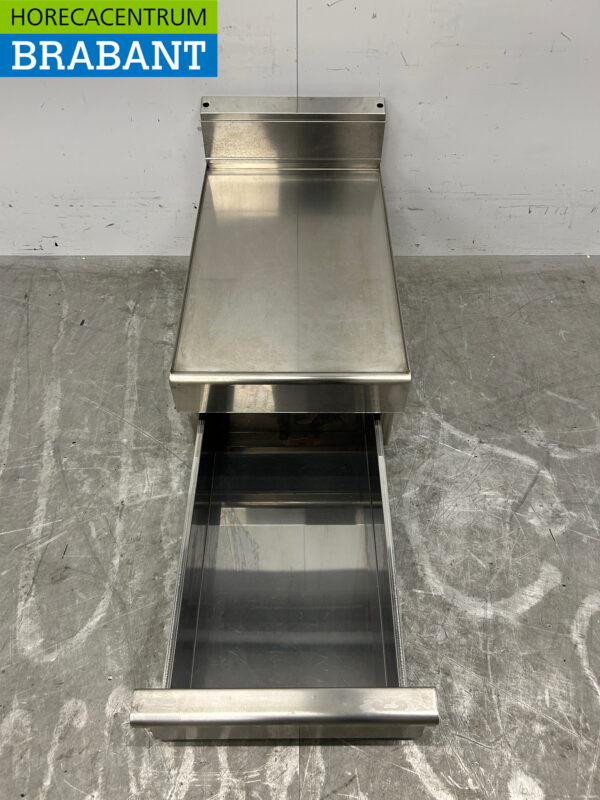 RVS Werkunit Neutraal Blind unit met lade 40 cm Horeca - Afbeelding 4