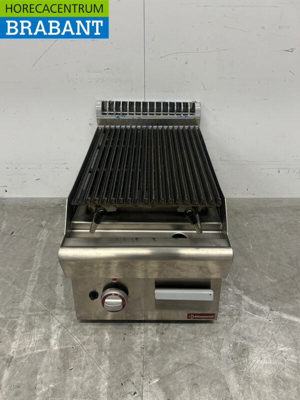 RVS Diamond Lavagrill grill steengrill 40 cm Gas Horeca