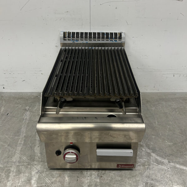 RVS Diamond Lavagrill grill steengrill 40 cm Gas Horeca