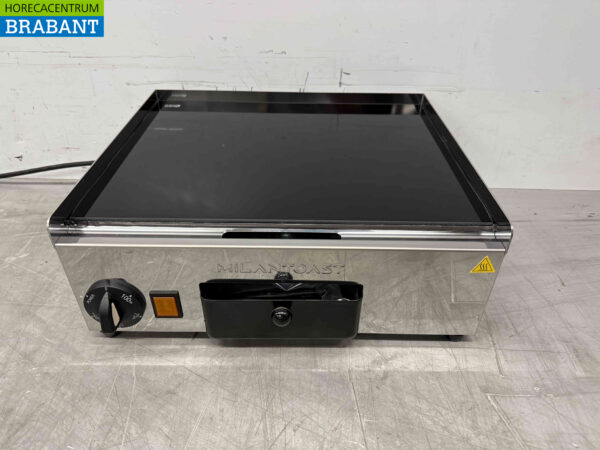 RVS Milan Toast Vitrokeramische Keramische Grillplaat Bakplaat Glad 36 cm 230V Horeca