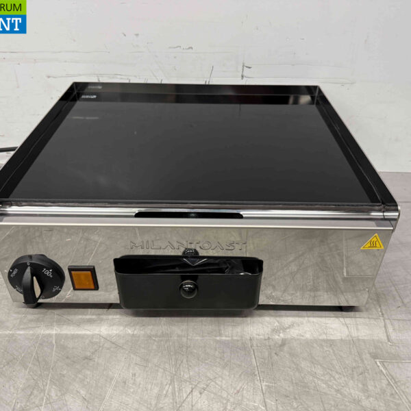 RVS Milan Toast Vitrokeramische Keramische Grillplaat Bakplaat Glad 36 cm 230V Horeca
