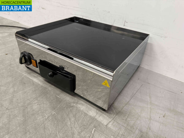 RVS Milan Toast Vitrokeramische Keramische Grillplaat Bakplaat Glad 36 cm 230V Horeca - Afbeelding 3