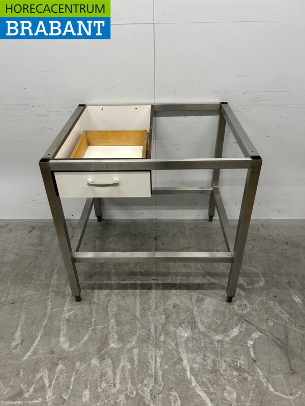 RVS Onderstel met lade 89,5 cm Horeca