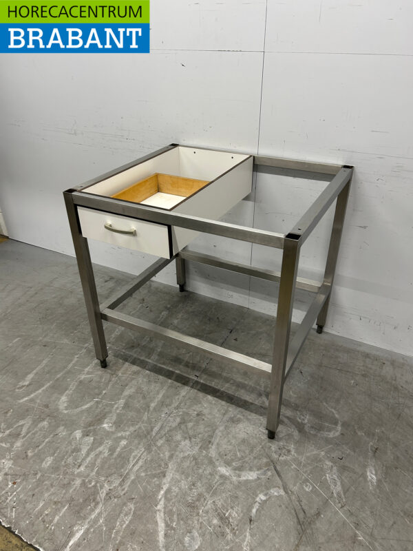 RVS Onderstel met lade 89,5 cm Horeca - Afbeelding 2