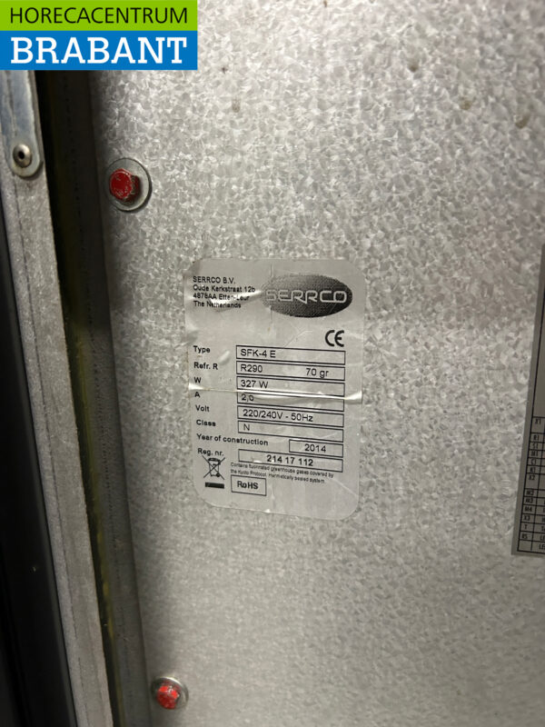 Serrco SFK-4E Fustenkoeler Fustenkoeling 88 cm 230V Horeca - Afbeelding 5
