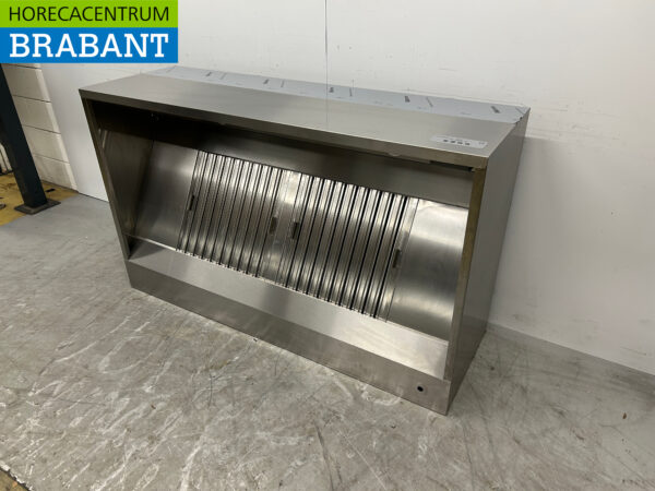 RVS Afzuigkap Dampkap 160 x 95 cm Box model Horeca - Afbeelding 2