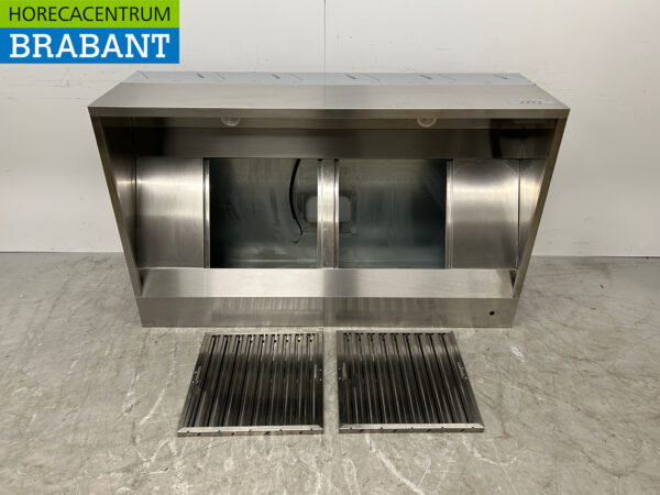 RVS Afzuigkap Dampkap 160 x 95 cm Box model Horeca - Afbeelding 4