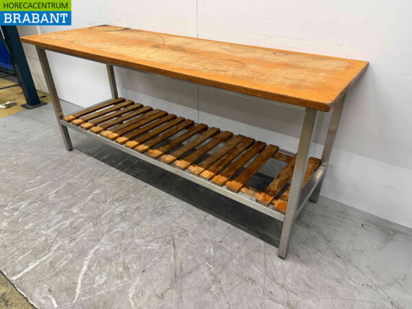 RVS Werktafel Tafel 200 x 70 x 87,5 cm Horeca - Afbeelding 3