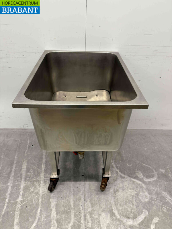 RVS Verrijdbare mengbak bak 81,5 cm Slagerij Horeca