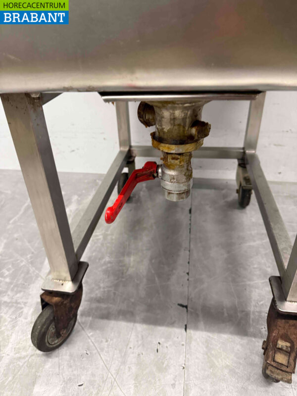 RVS Verrijdbare mengbak bak 81,5 cm Slagerij Horeca - Afbeelding 4