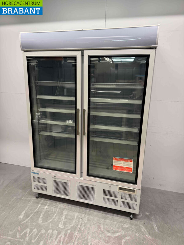 Polar GH507 Dubbeldeurs glasdeurvrieskast Vrieskast 920 liter 230V Horeca