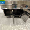 RVS Modular baklijn bestaande uit Blind unit, Bain Marie, Bakplaat en 6 pits fornuis 230 cm 230V + 400V + GAS Horeca - Afbeelding 7