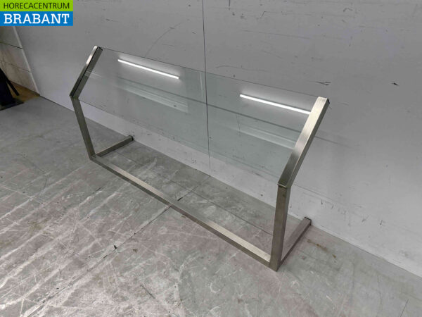 RVS Ademschot kuchscherm 126 cm Horeca - Afbeelding 3